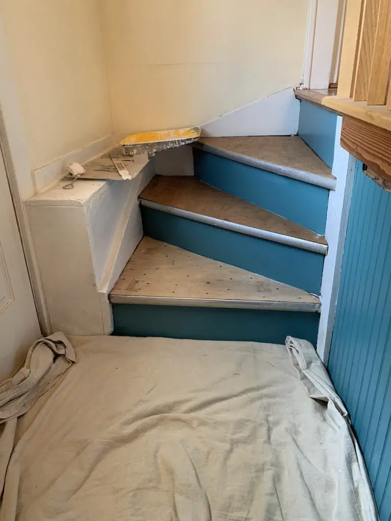 DIY basement stairs