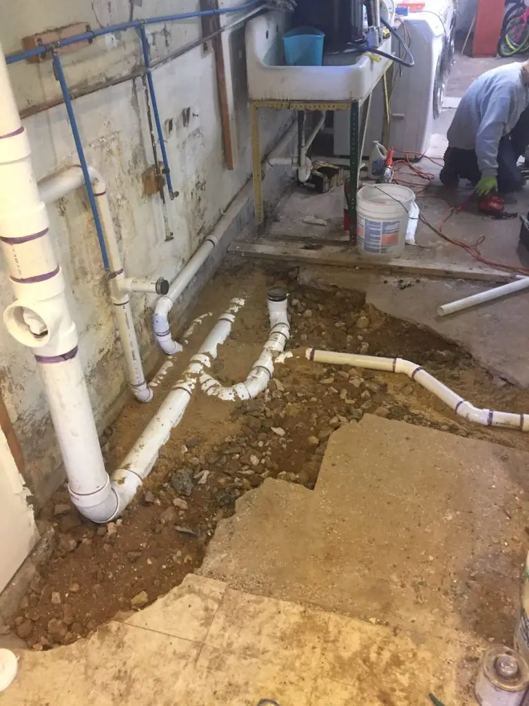 basement bathroom plumbing