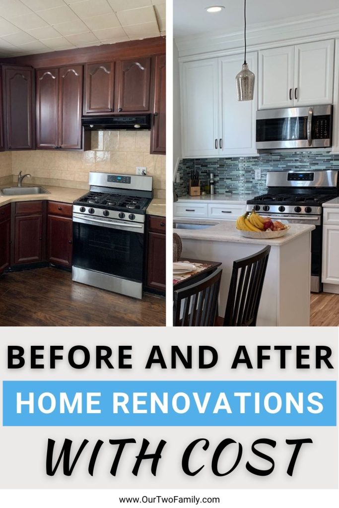 before and after home renovations with cost