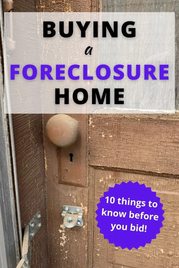 buying a foreclosure home