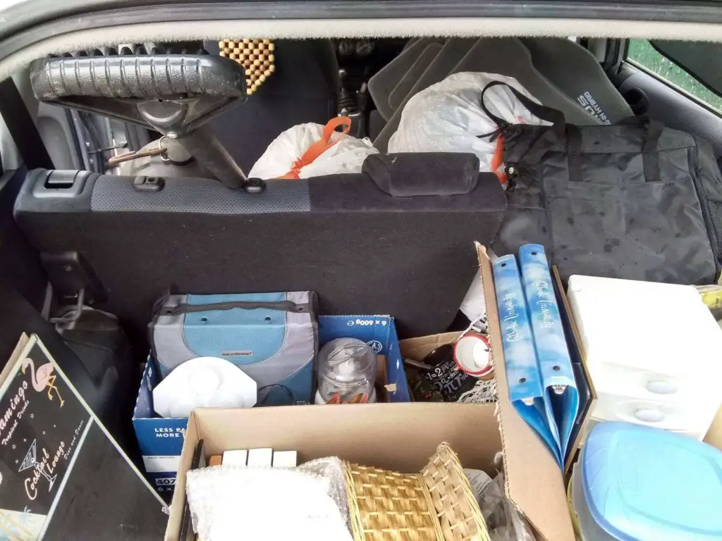 car filled with random stuff 2