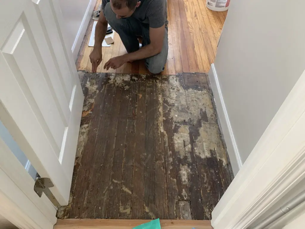 hallway flooring process 2