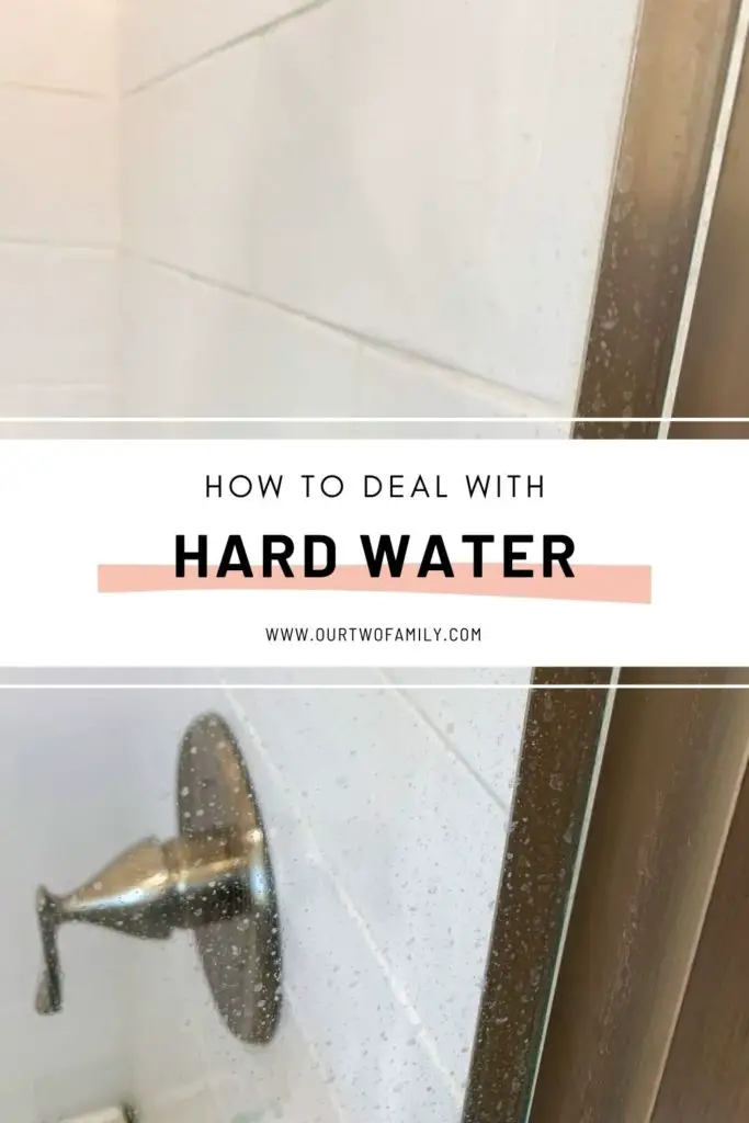 hard water stains on shower doors