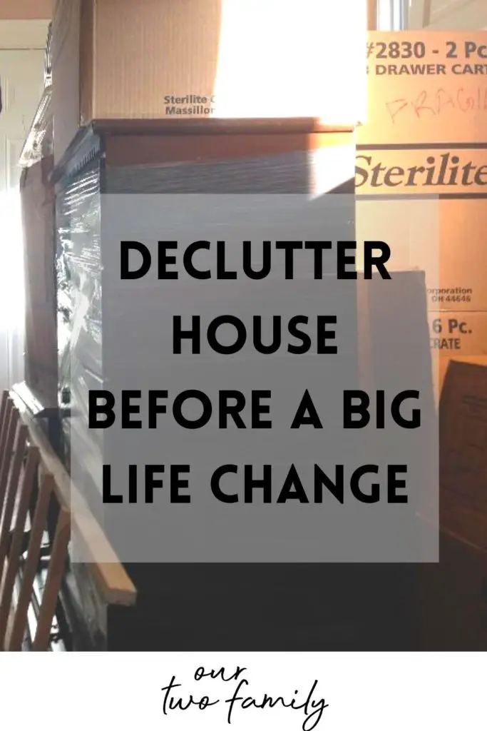how to clear house before an exciting life change