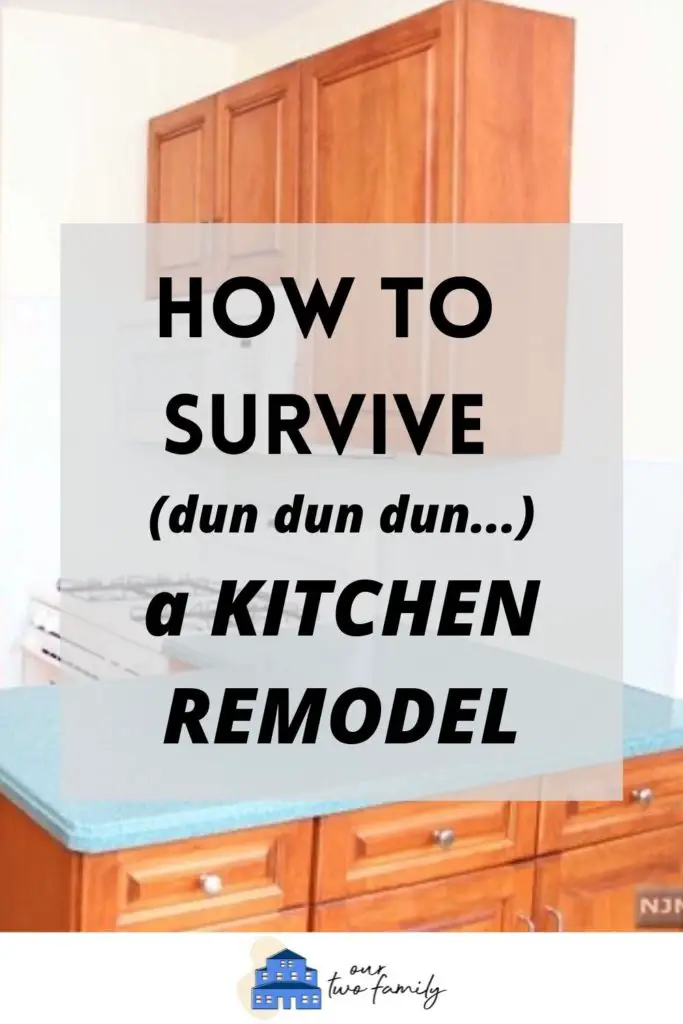 how to survive a kitchen renovation