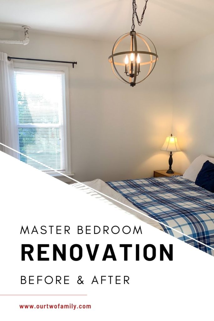 master bedroom renovation before and after