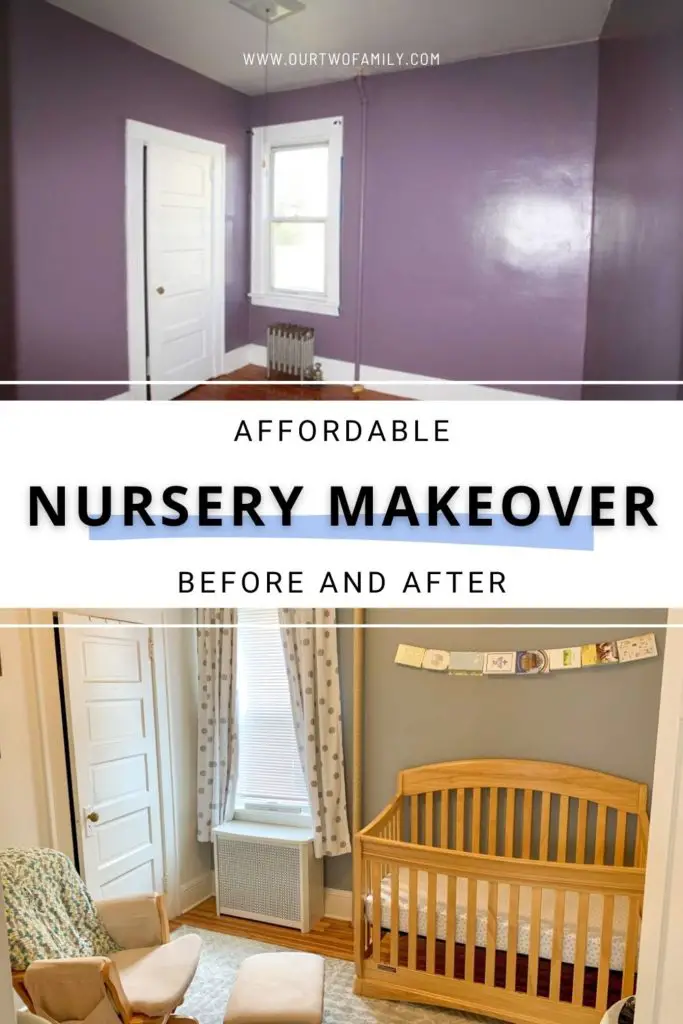 nursery makeover before and after