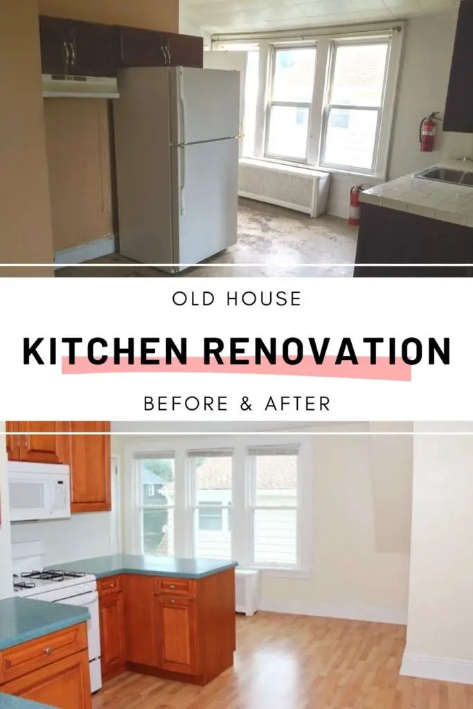 old house kitchen renovation before & after