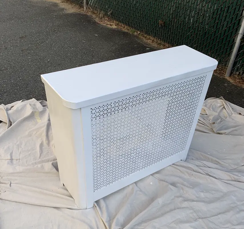 How to Paint a Metal Radiator Cover Easy DIY! OUR TWO FAMILY