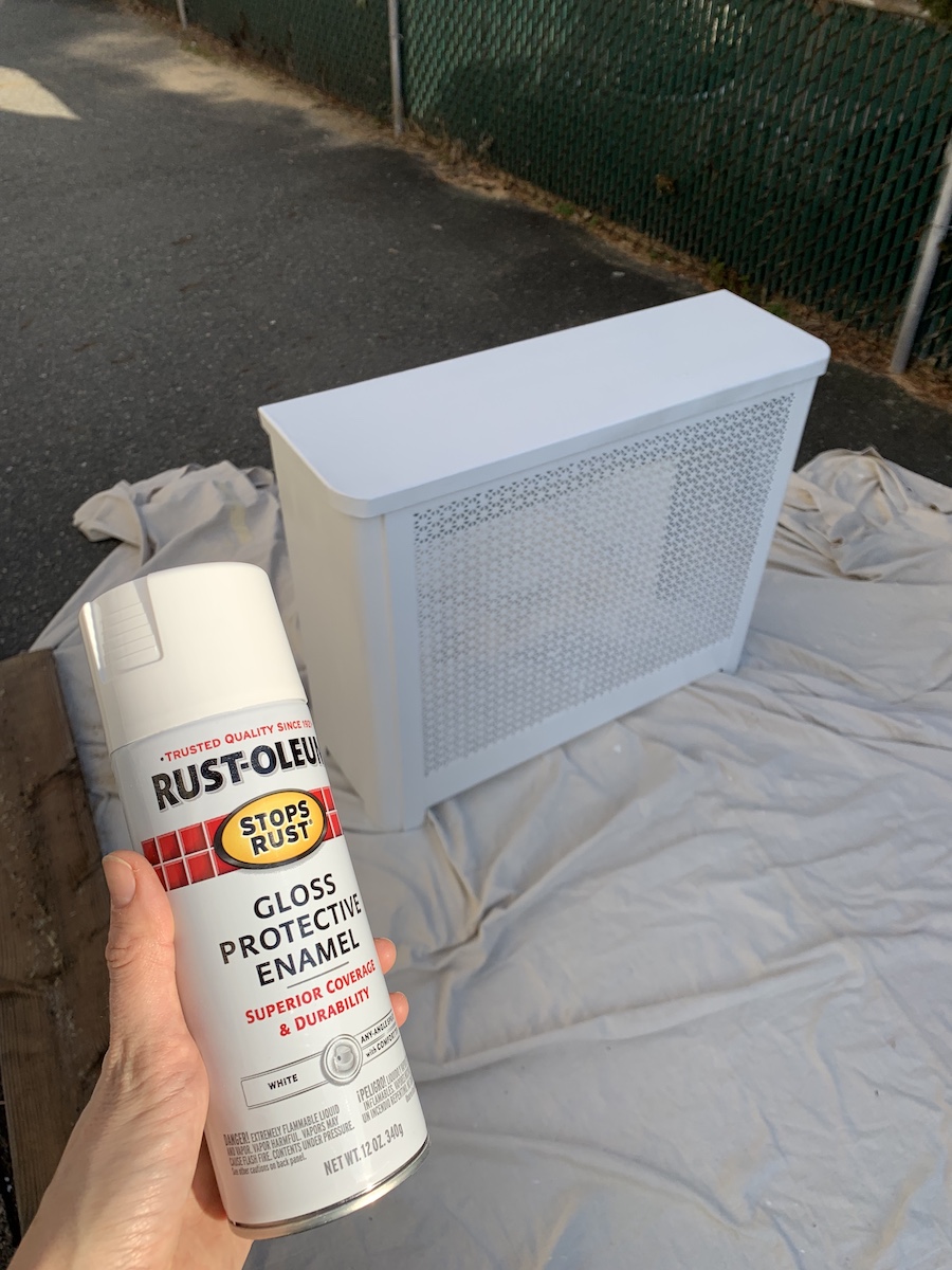 How to Paint a Metal Radiator Cover Easy DIY! OUR TWO FAMILY