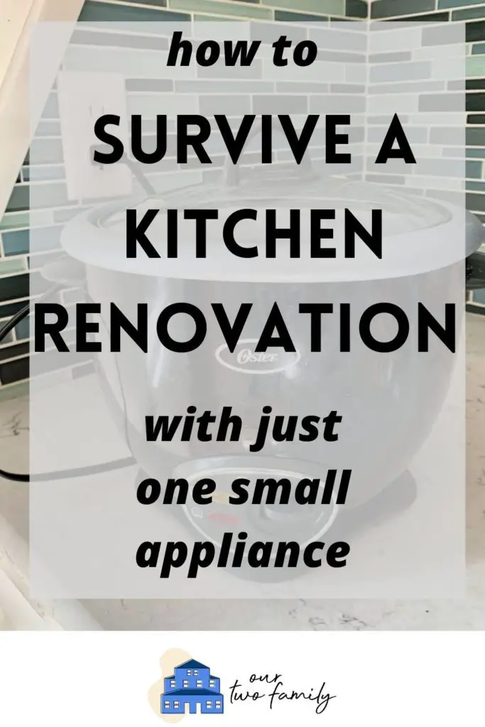 what to eat during kitchen renovation